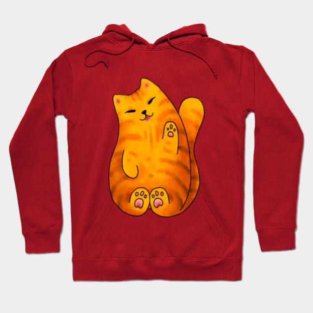 Red cat hoodie best sale